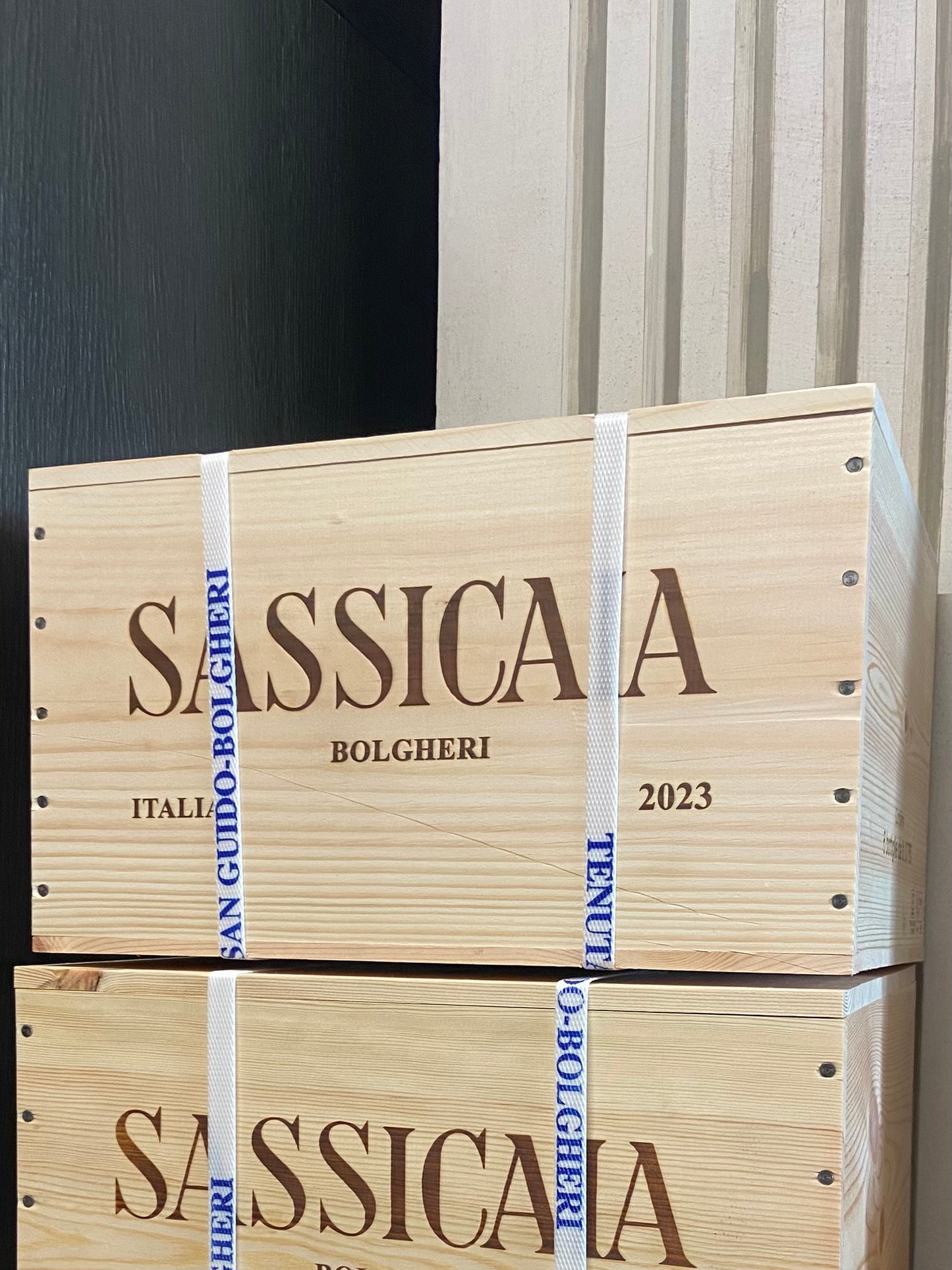 Cassetta legno da 6 bottiglie Sassicaia 2023 - Tenuta San Guido