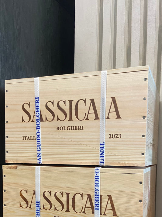 Cassetta legno da 6 bottiglie Sassicaia 2023 - Tenuta San Guido